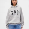 Sudadera con capucha oversize para adultos de felpa francesa extra gruesa con logo
