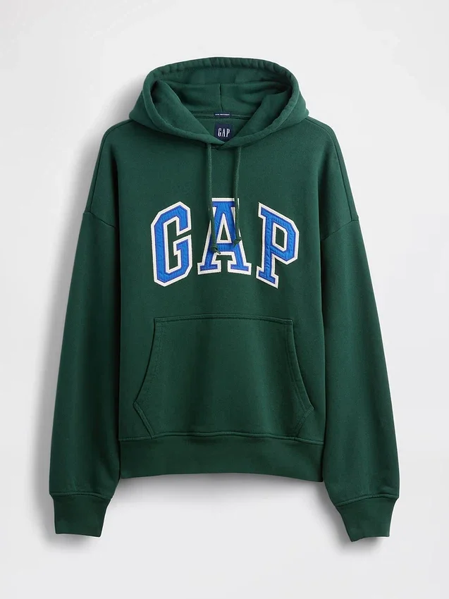 Sudadera con capucha oversize para adultos de felpa francesa extra gruesa con logo