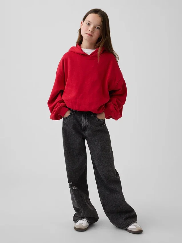 Sudadera con capucha oversize Vintagesoft para niños