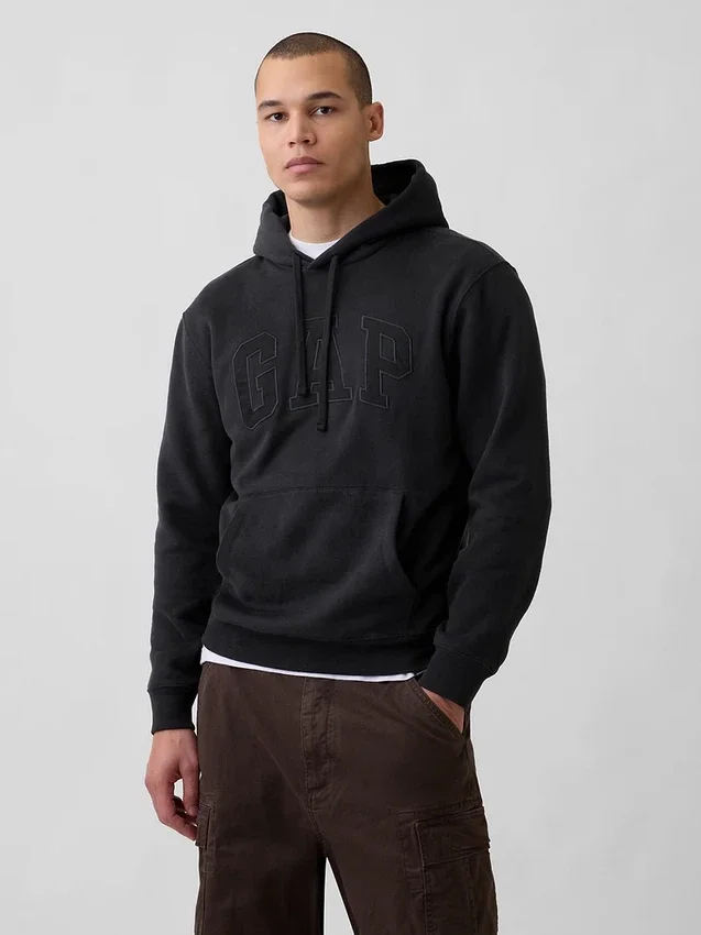 Sudadera con capucha para adultos Vintagesoft Arch Logo