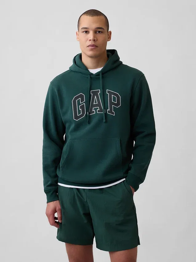 Sudadera con capucha para adultos Vintagesoft Arch Logo
