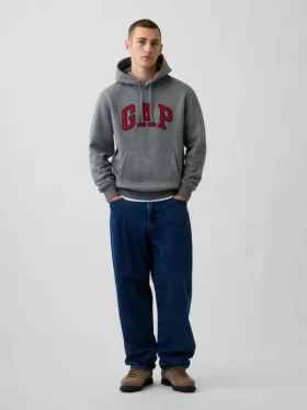 Sudadera con capucha para adultos Vintagesoft Arch Logo