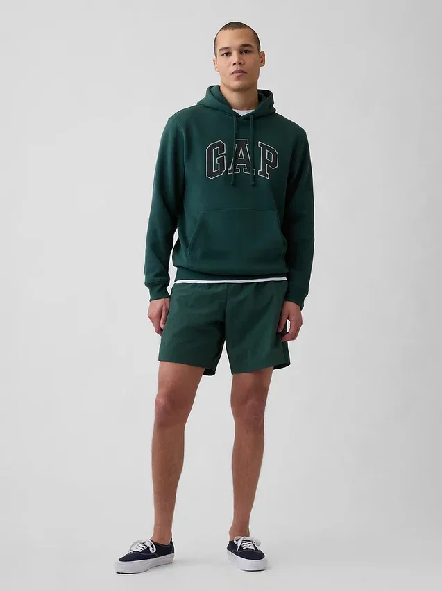 Sudadera con capucha para adultos Vintagesoft Arch Logo