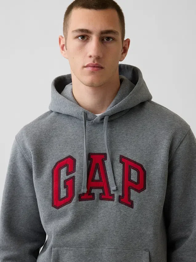 Sudadera con capucha para adultos Vintagesoft Arch Logo