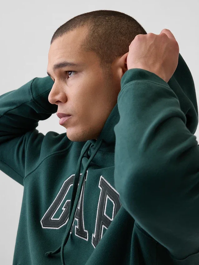 Sudadera con capucha para adultos Vintagesoft Arch Logo