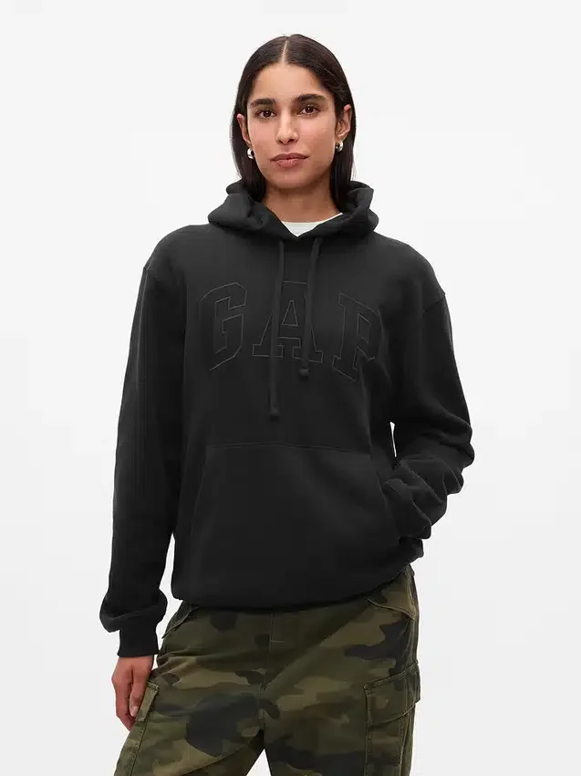 Sudadera con capucha para adultos Vintagesoft Arch Logo