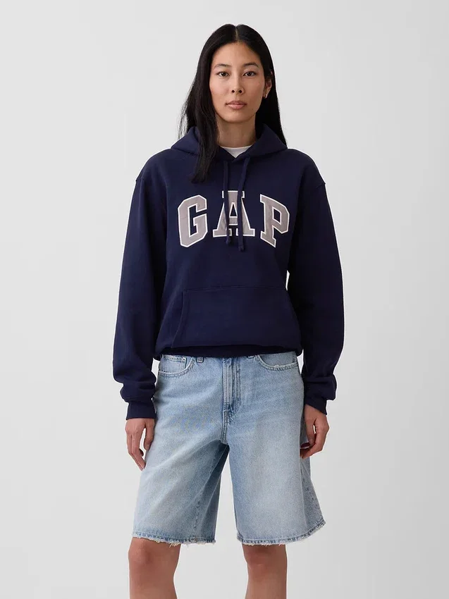Sudadera con capucha para adultos Vintagesoft Arch Logo