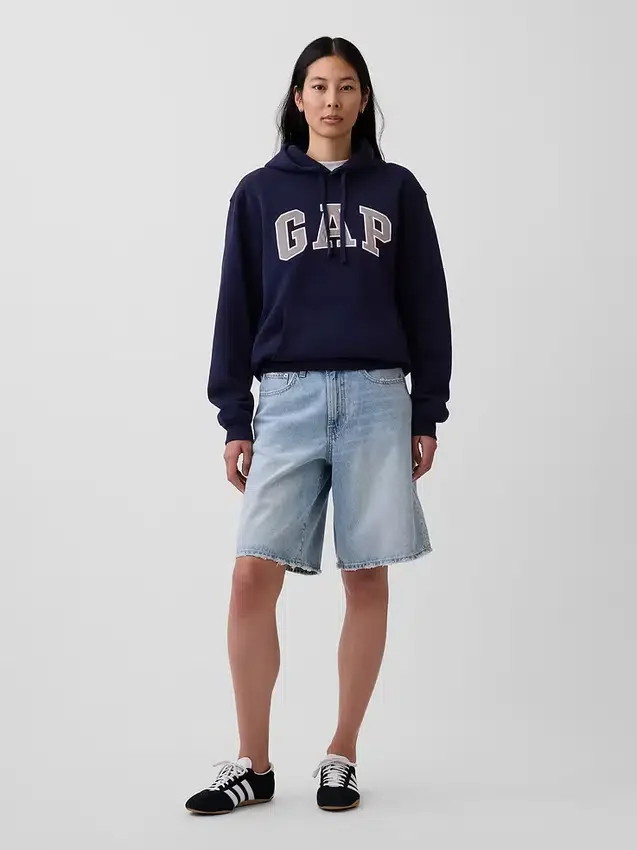 Sudadera con capucha para adultos Vintagesoft Arch Logo