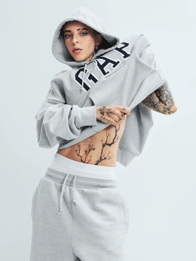 Sudadera con capucha para adultos Vintagesoft Arch Logo