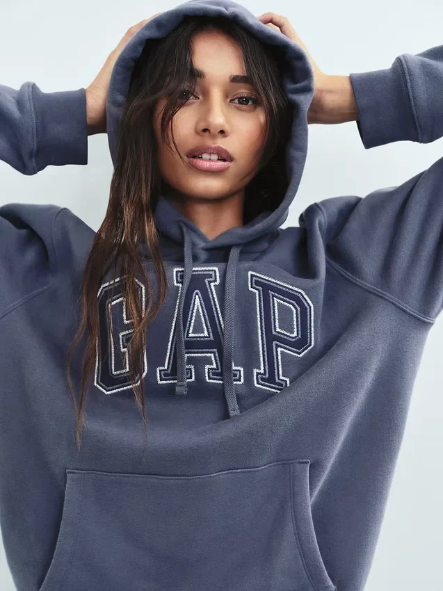 Sudadera con capucha para adultos Vintagesoft Arch Logo