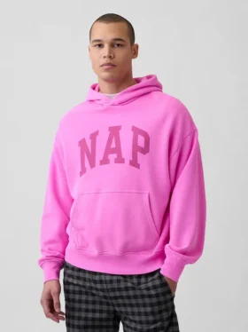 Sudadera con capucha para adultos Vintagesoft con logo Nap