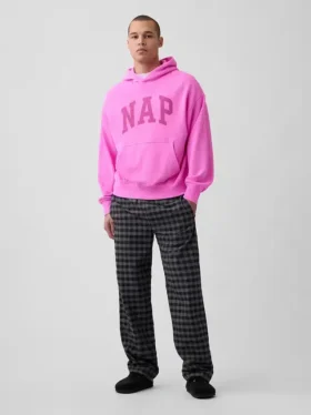 Sudadera con capucha para adultos Vintagesoft con logo Nap