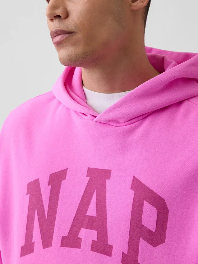 Sudadera con capucha para adultos Vintagesoft con logo Nap
