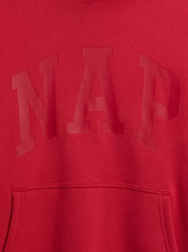 Sudadera con capucha para adultos Vintagesoft con logo Nap