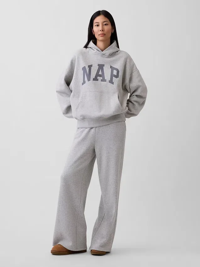 Sudadera con capucha para adultos Vintagesoft con logo Nap