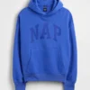 Sudadera con capucha para adultos Vintagesoft con logo Nap