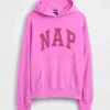 Sudadera con capucha para adultos Vintagesoft con logo Nap
