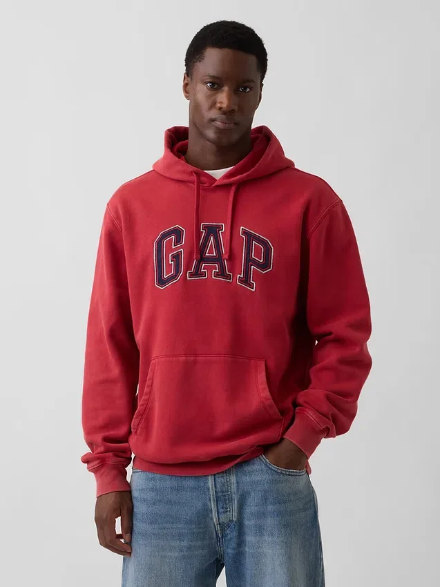 Sudadera con capucha para adultos Vintagesoft Relaxed Logo