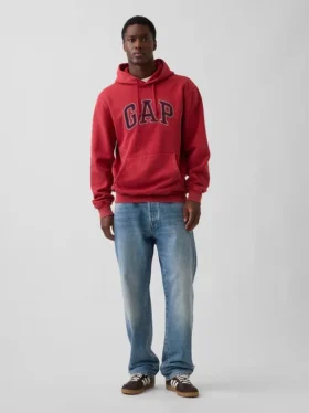 Sudadera con capucha para adultos Vintagesoft Relaxed Logo