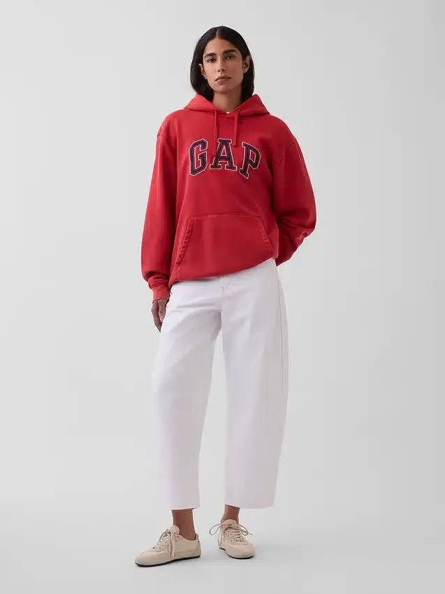 Sudadera con capucha para adultos Vintagesoft Relaxed Logo