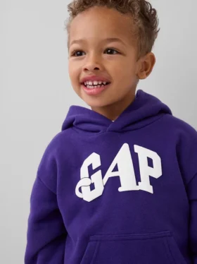 Sudadera con capucha para niños pequeños GAP × Awake Ny Vintagesoft con logotipo