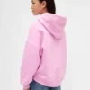 Sudadera con capucha para niños Vintagesoft con logo de corazón extragrande