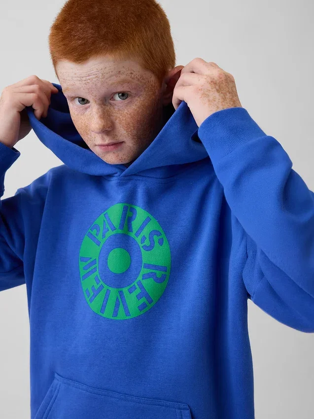 Sudadera con capucha Robert Indiana Vintagesoft para niños