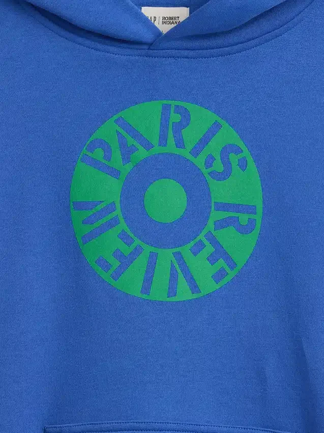 Sudadera con capucha Robert Indiana Vintagesoft para niños