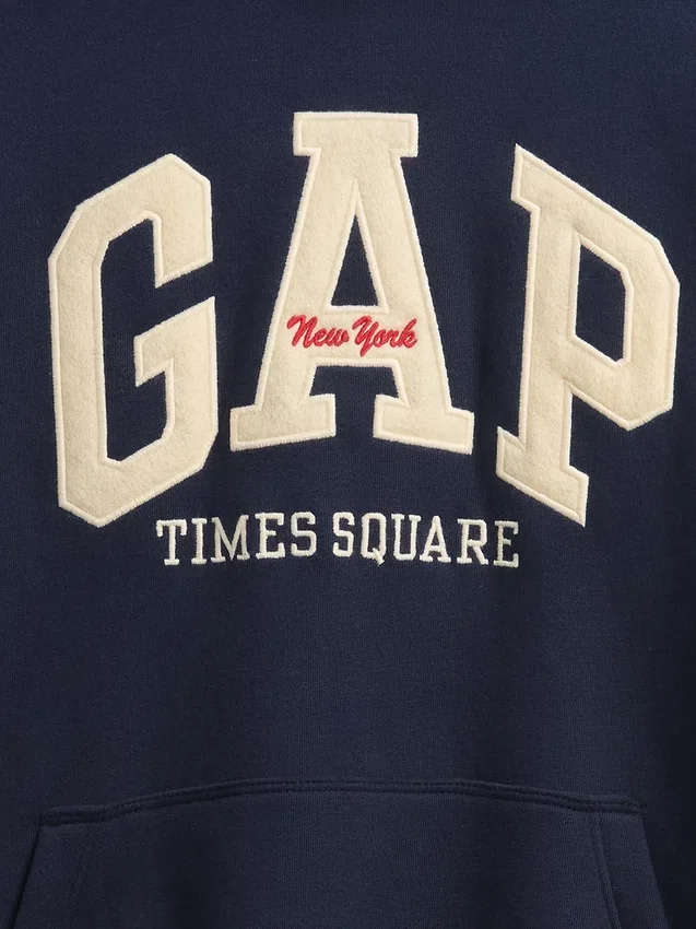 Sudadera con capucha Vintagesoft NYC Times Square para niños