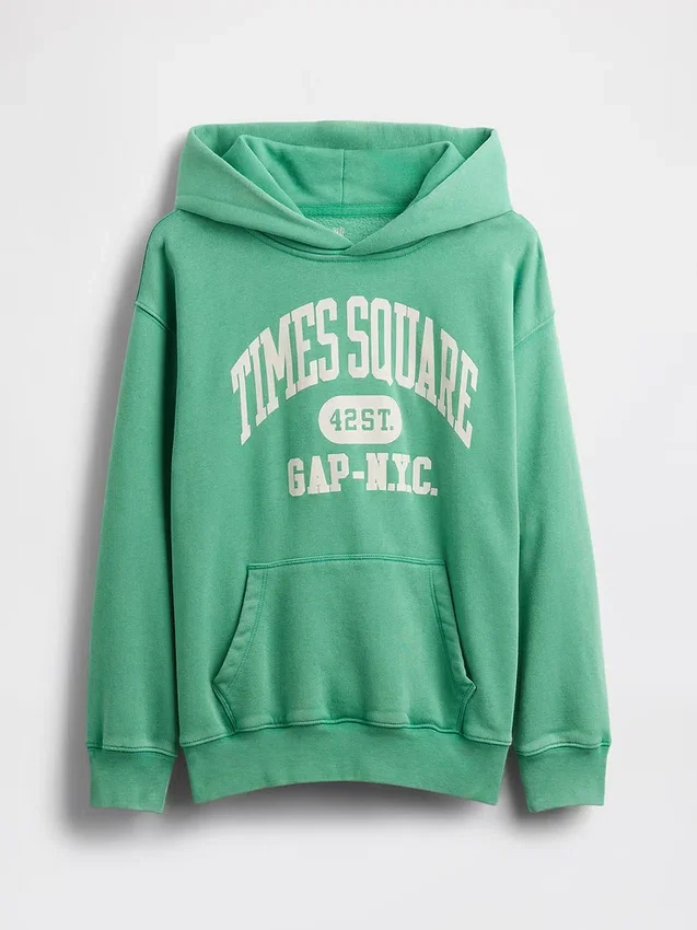 Sudadera con capucha Vintagesoft NYC Times Square para niños