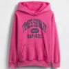 Sudadera con capucha Vintagesoft NYC Times Square para niños