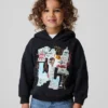 Sudadera con capucha Vintagesoft para niños pequeños con diseño de Jean-Michel Basquiat