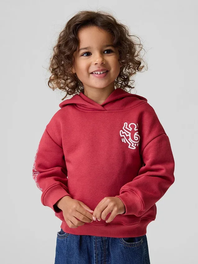Sudadera con capucha Vintagesoft para niños pequeños de Keith Haring