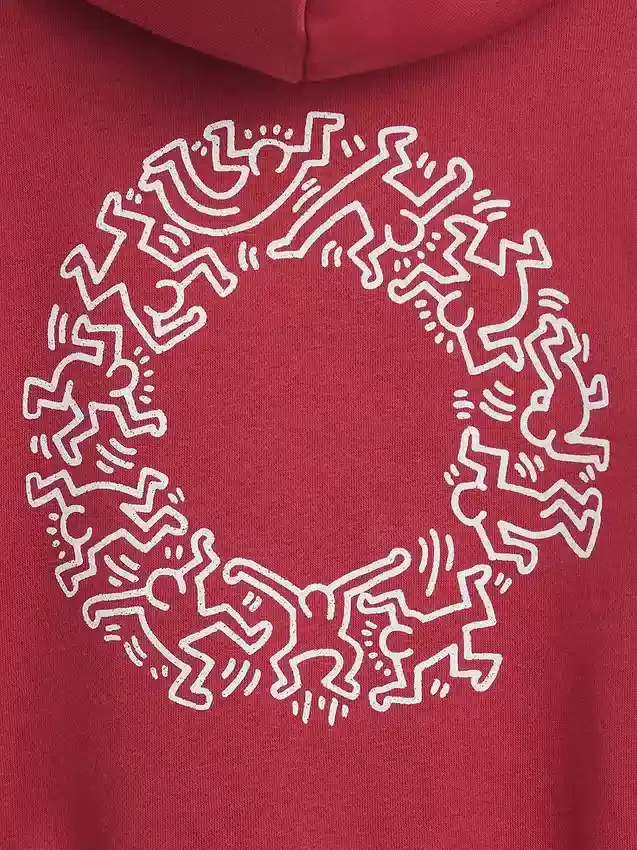 Sudadera con capucha Vintagesoft para niños pequeños de Keith Haring