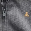 Sudadera con capucha y cremallera completa de punto waffle para bebés y niños
