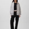 Sudadera con capucha y cremallera de felpa francesa extra gruesa para adultos