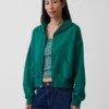 Sudadera con capucha y cremallera de felpa Vintagesoft