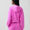 Sudadera con capucha y cremallera de felpa Vintagesoft