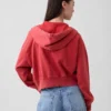 Sudadera con capucha y cremallera de felpa Vintagesoft