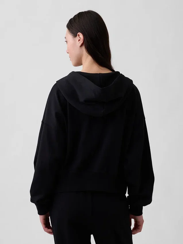 Sudadera con capucha y cremallera de felpa Vintagesoft