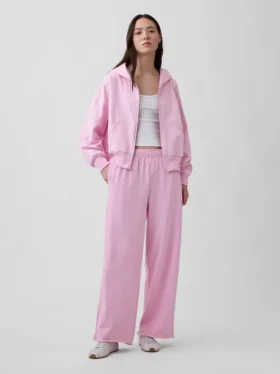 Pantalones de sudadera de felpa suave Vintagesoft de pierna ancha