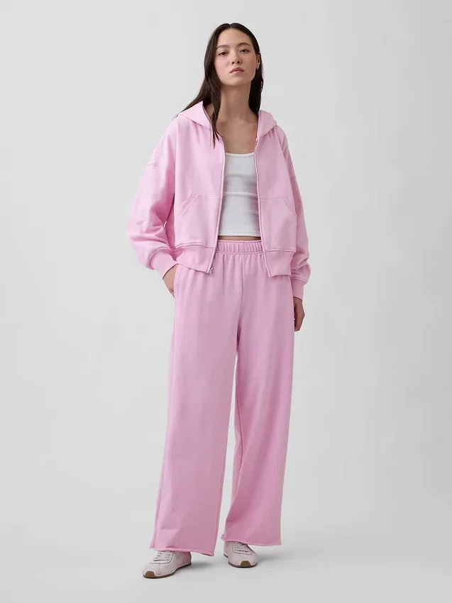 Pantalones de sudadera de felpa suave Vintagesoft de pierna ancha