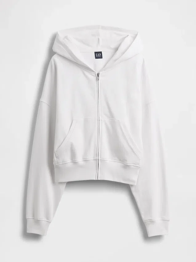 Sudadera con capucha y cremallera de felpa Vintagesoft