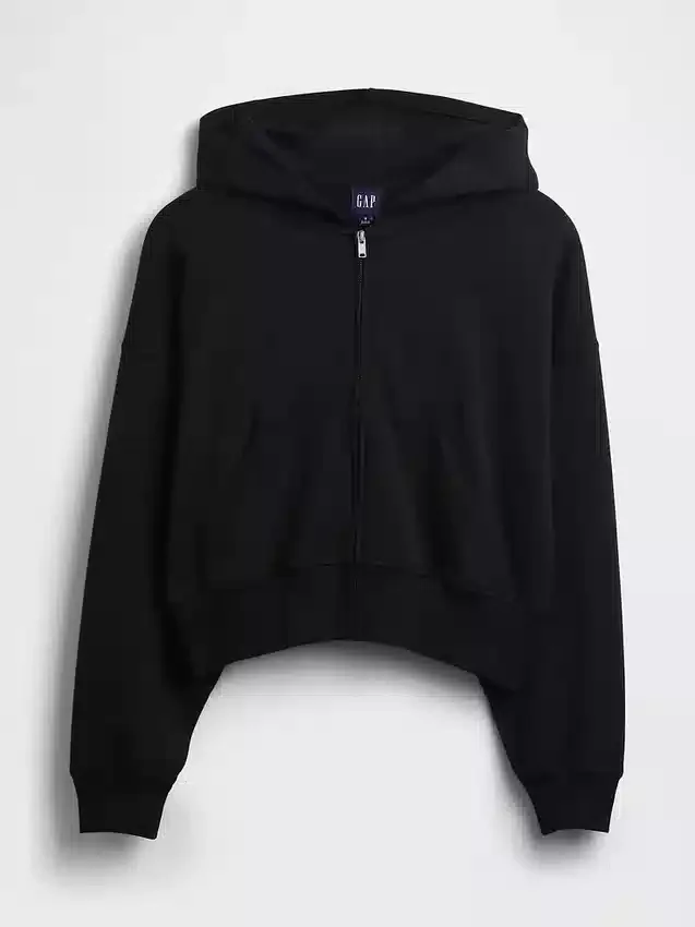 Sudadera con capucha y cremallera de felpa Vintagesoft