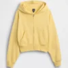 Sudadera con capucha y cremallera de felpa Vintagesoft