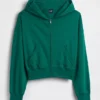Sudadera con capucha y cremallera de felpa Vintagesoft