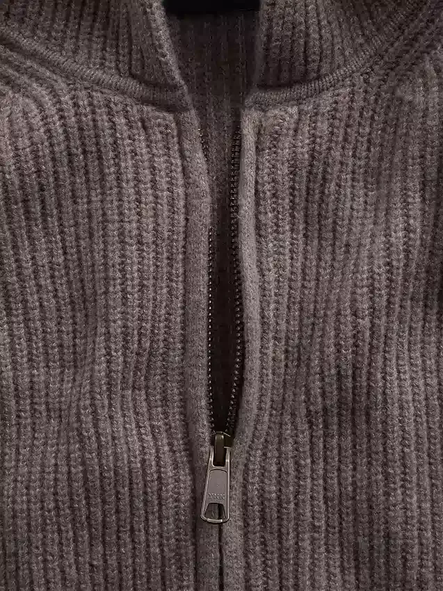 Sudadera con capucha y cremallera de punto Shaker oversize de CashSoft