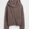 Sudadera con capucha y cremallera de punto Shaker oversize de CashSoft