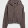 Sudadera con capucha y cremallera de punto Shaker oversize de CashSoft
