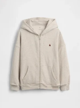 Sudadera con capucha y cremallera extragrande Vintagesoft para niños